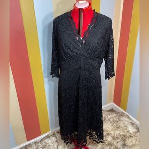 Kiyonna 2 (18-20) black lace dress